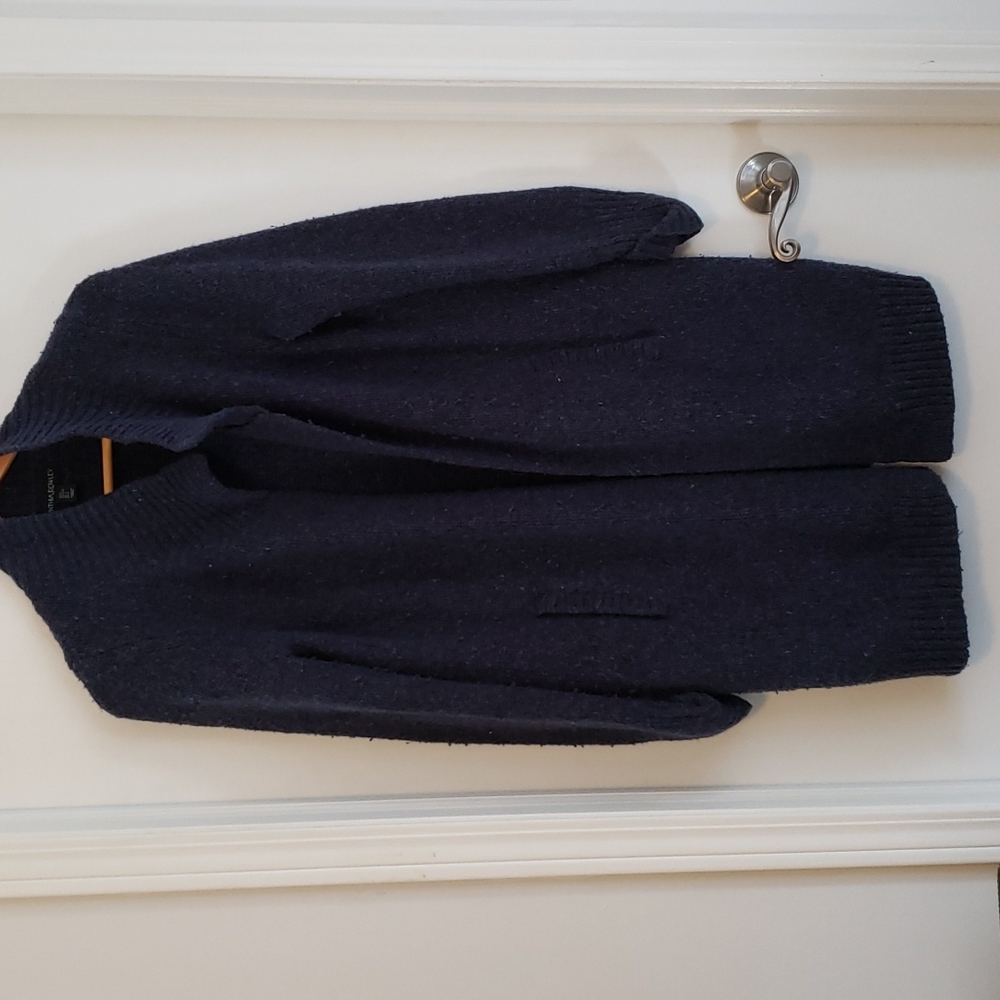 Blue cardigan in large